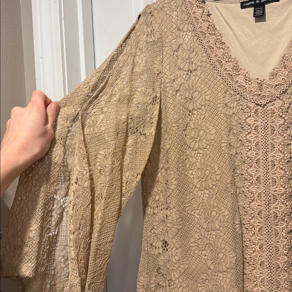 Cable & Gauge Lace Blouse - Picture 3 of 4